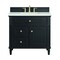 James Martin Vanities 36'' Single Vanity, Black Onyx w/ 3 CM Lime Delight Quartz Top 424-V36-BKO-3LDL - alternate 1